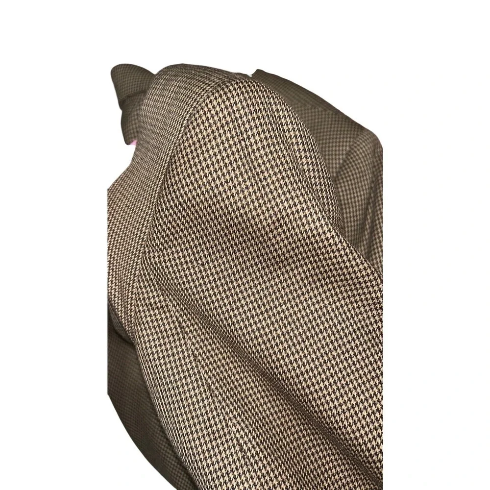 Jos. A. Bank Signature Collection Mens 42SH‎ Brown Houndstooth Wool Blazer Coat